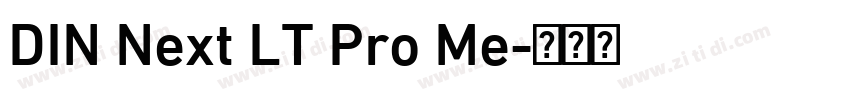 DIN Next LT Pro Me字体转换